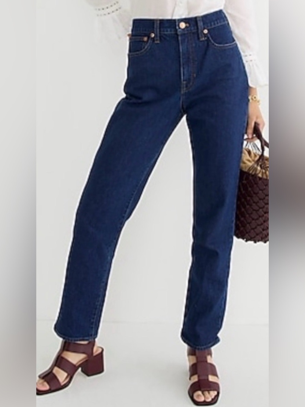 Classic High-Rise Straight Leg Jeans Dark Wash J. Crew Sz 29